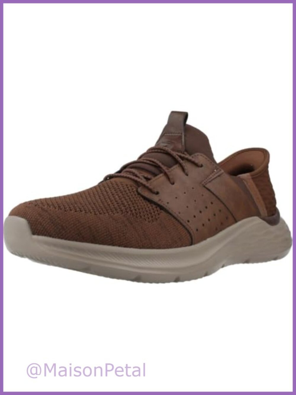 Men's Slip-On Sneaker Hands-Free Bungee Laces Memory Foam Comfort Casual